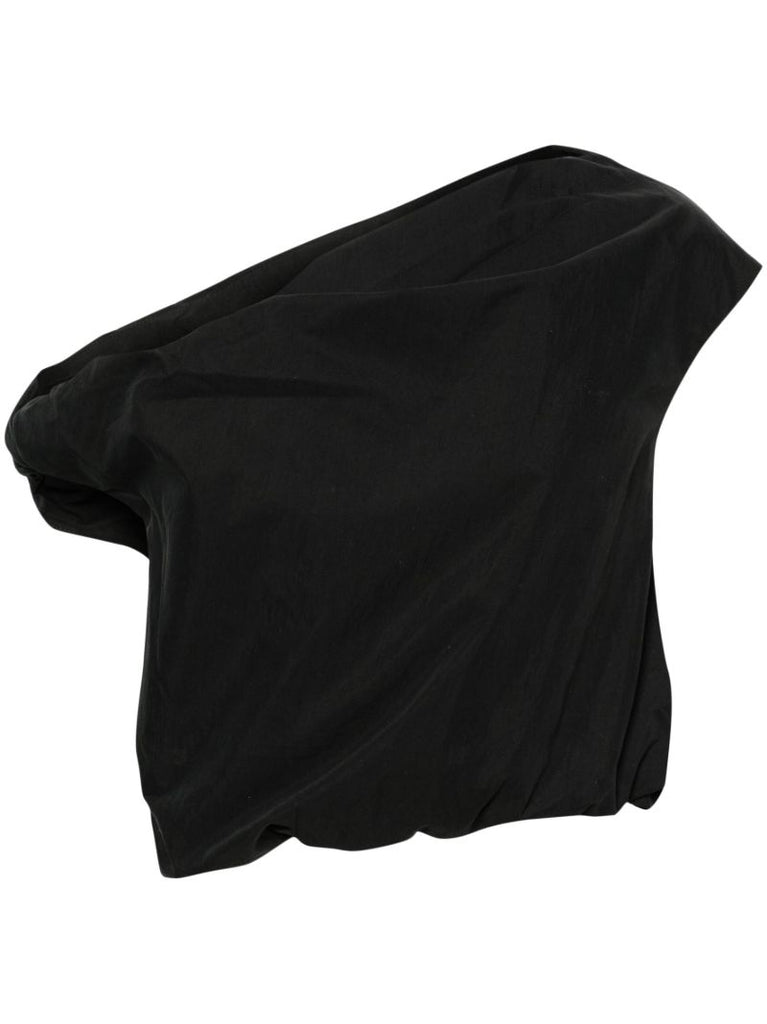 Black Alice One-shoulder Blouse