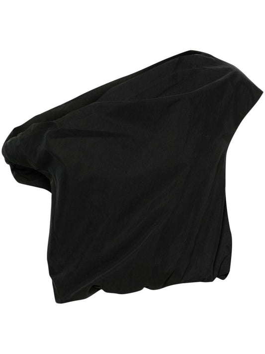Black Alice One-shoulder Blouse