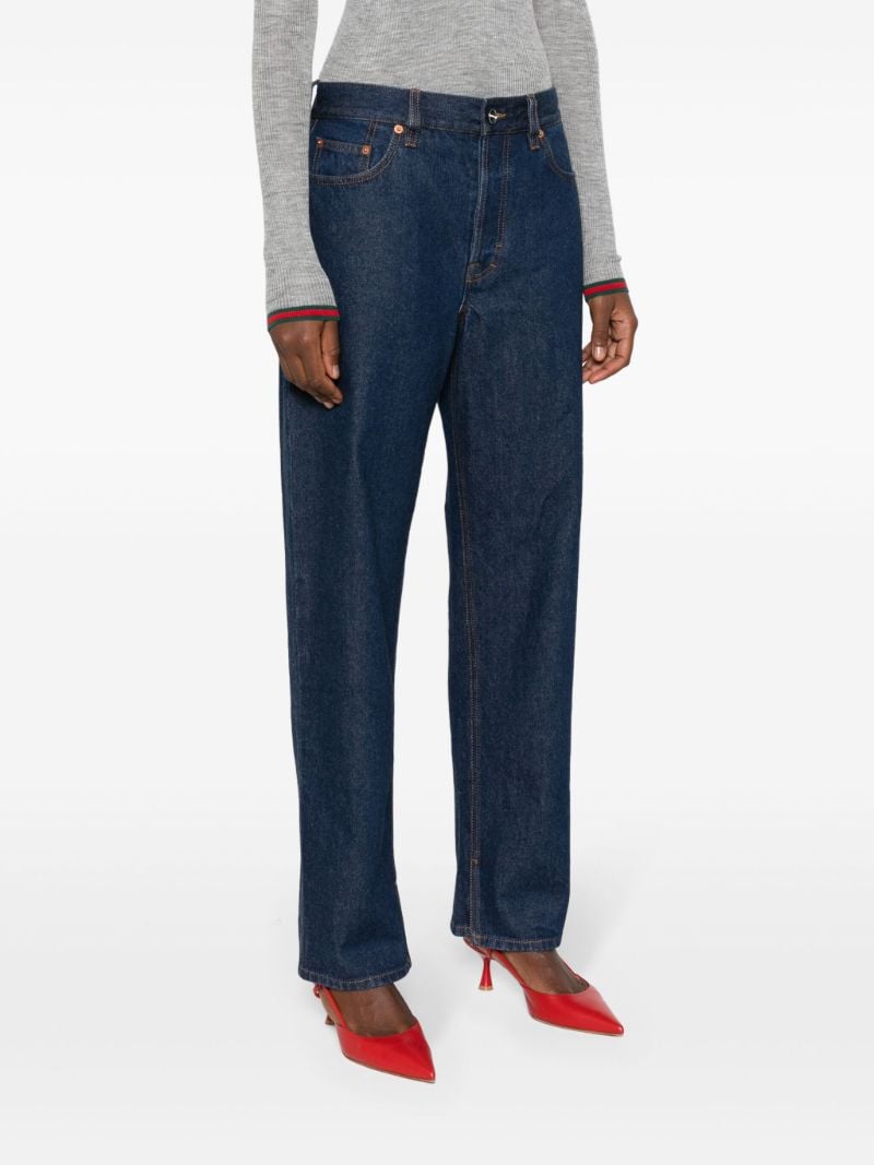 Blue Tapered-leg Jeans