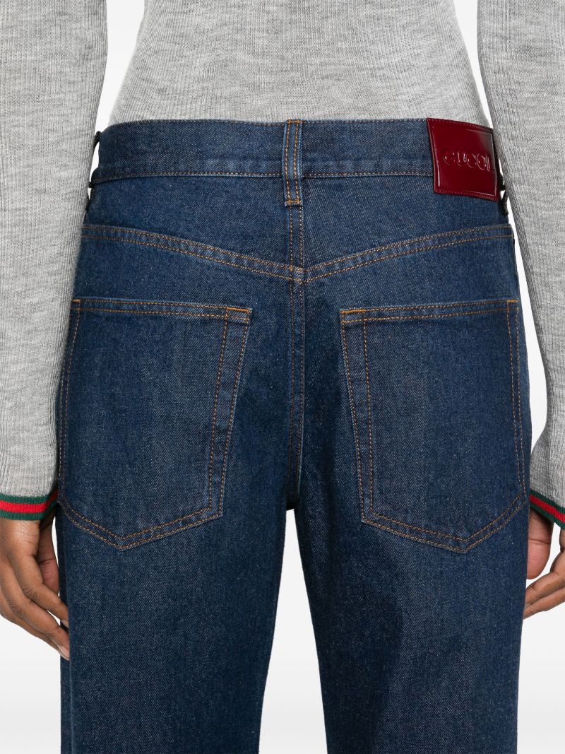 Blue Tapered-leg Jeans
