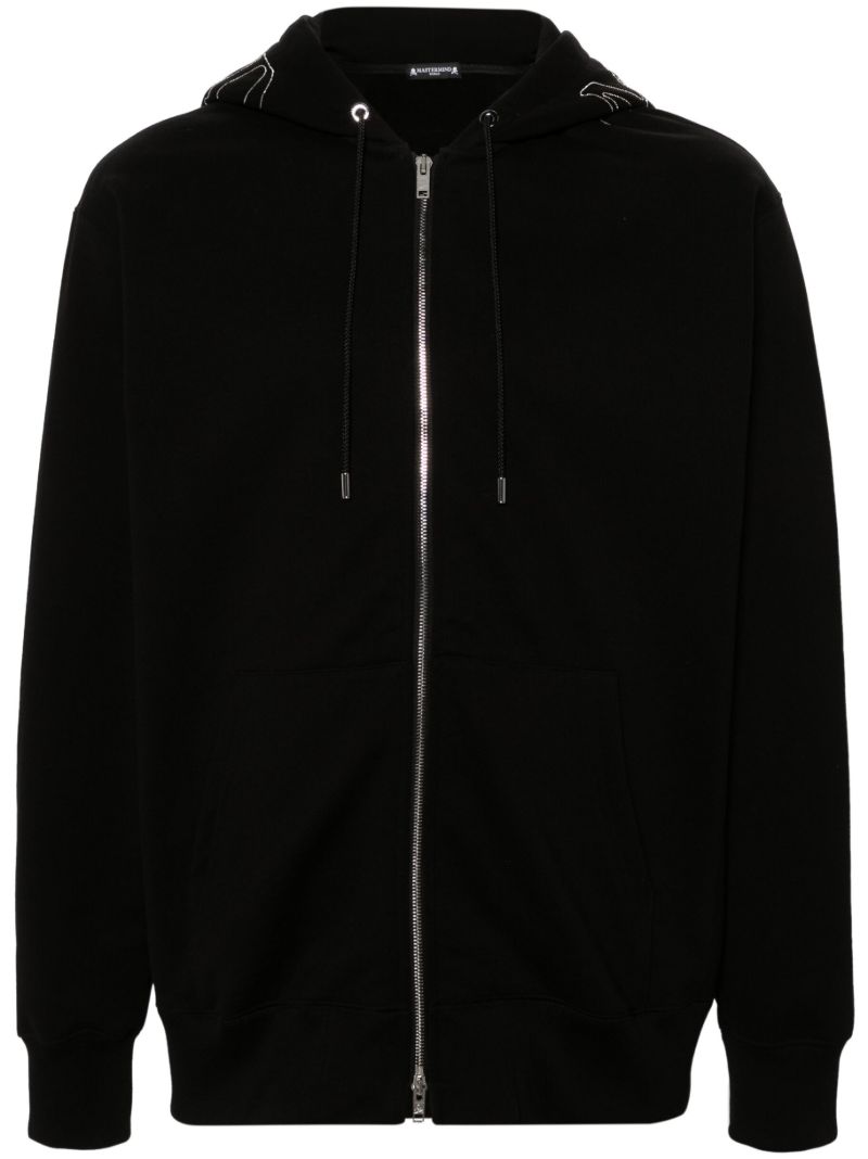 Black Logo-embellished Hoodie