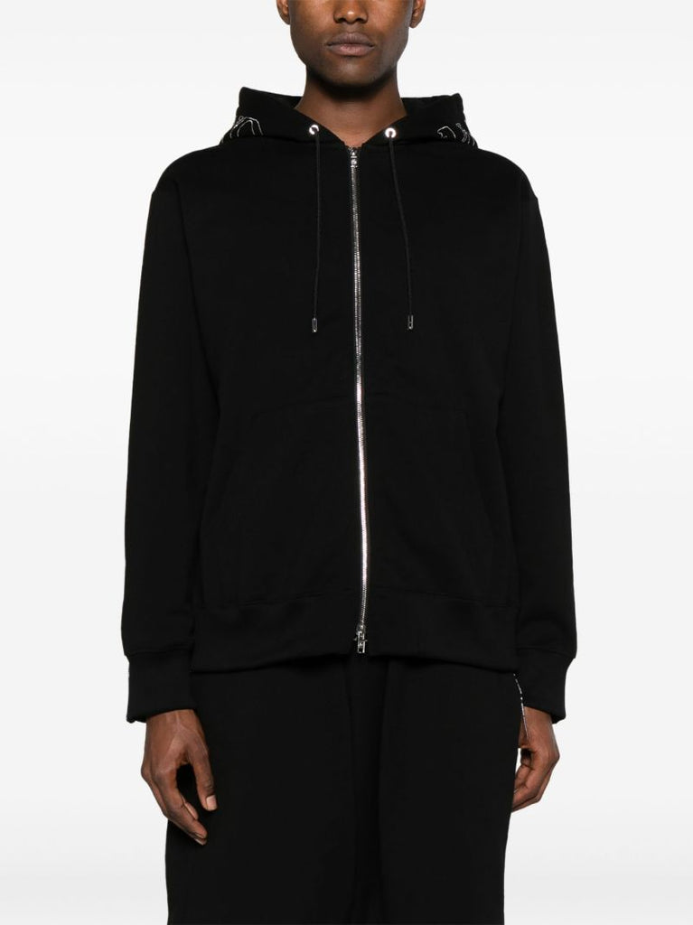 Black Logo-embellished Hoodie