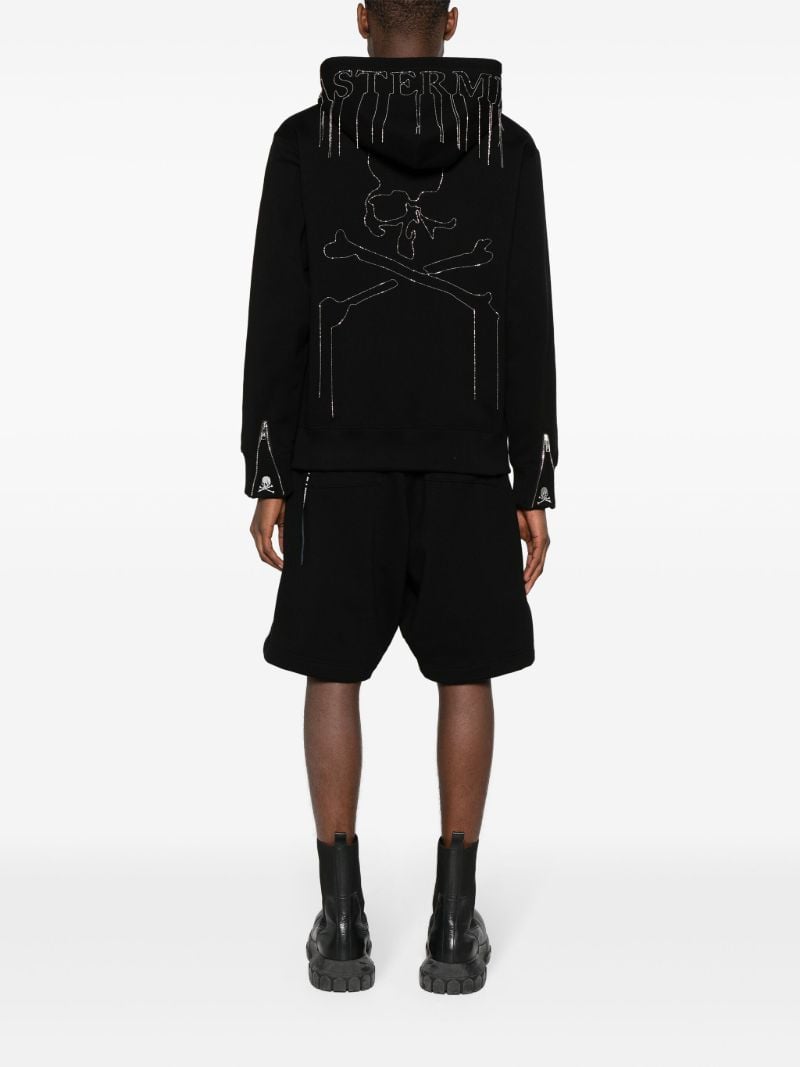 Black Logo-embellished Hoodie