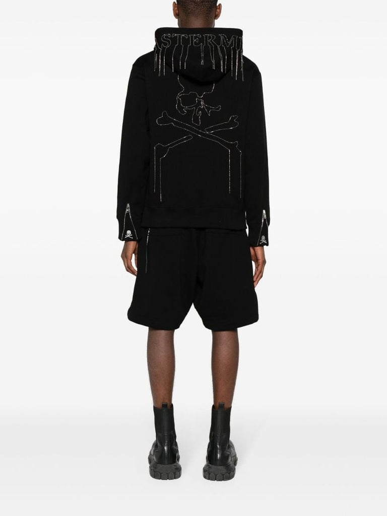 Black Logo-embellished Hoodie