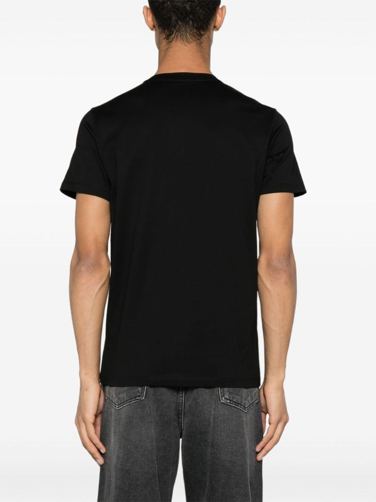 Black Logo-appliquÃ_x0083_Â© Cotton T-shirt