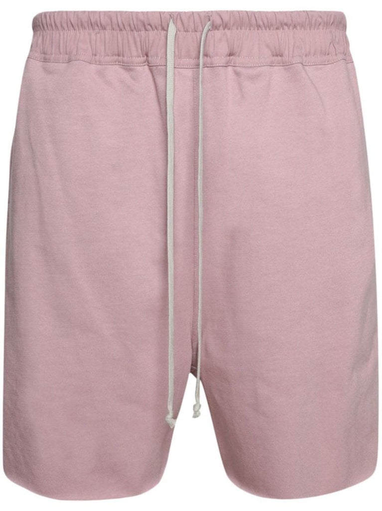 Pink Drop-crotch Track Shorts