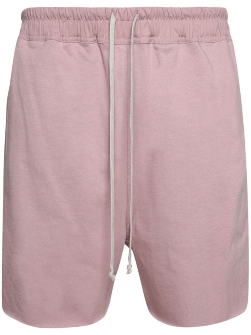 Pink Drop-crotch Track Shorts