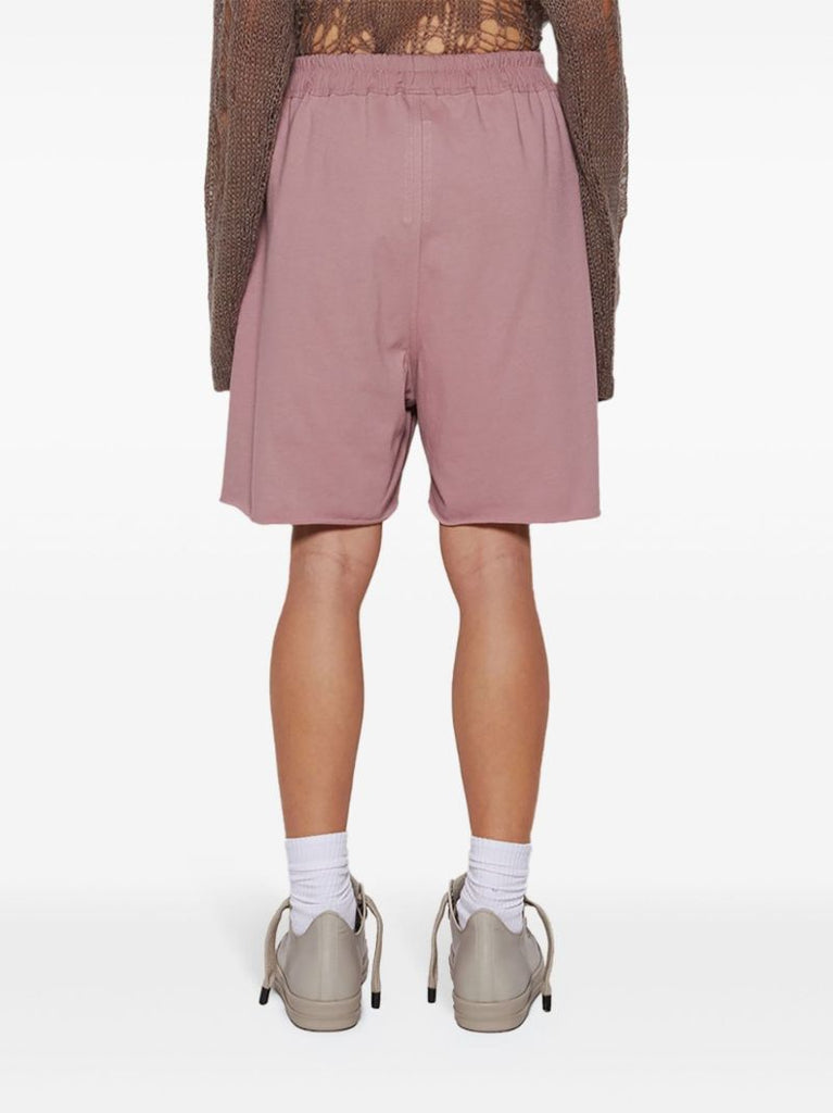 Pink Drop-crotch Track Shorts