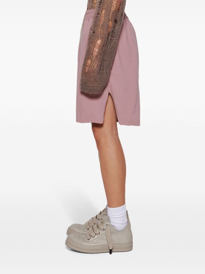 Pink Drop-crotch Track Shorts
