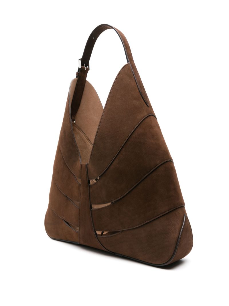 Brown Delta Leather Tote Bag
