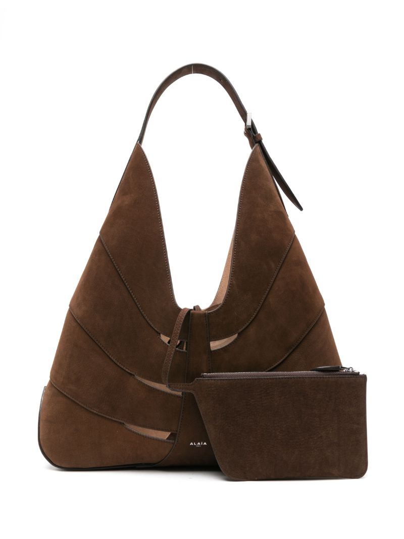 Brown Delta Leather Tote Bag