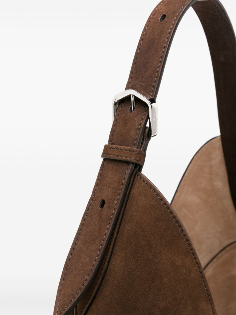 Brown Delta Leather Tote Bag