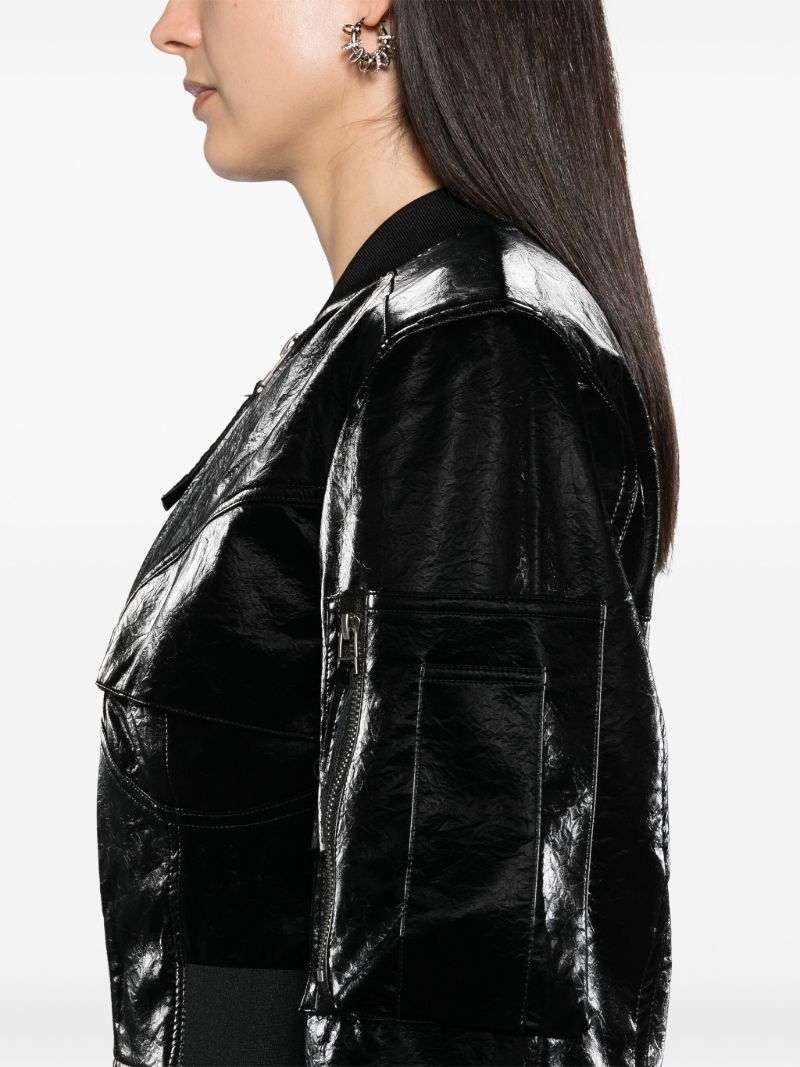 Onyx Black Patent Finish Fitted Jacket