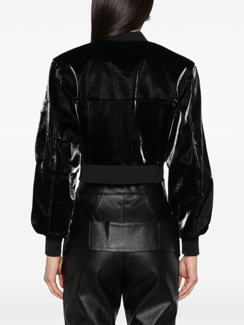 Onyx Black Patent Finish Fitted Jacket