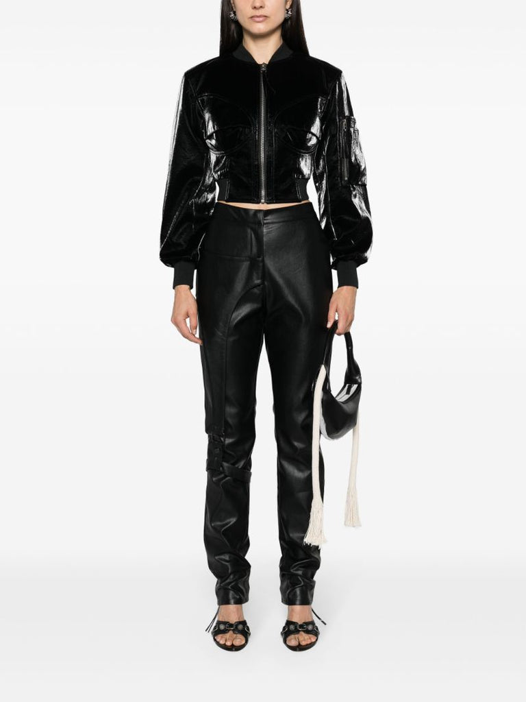Onyx Black Patent Finish Fitted Jacket