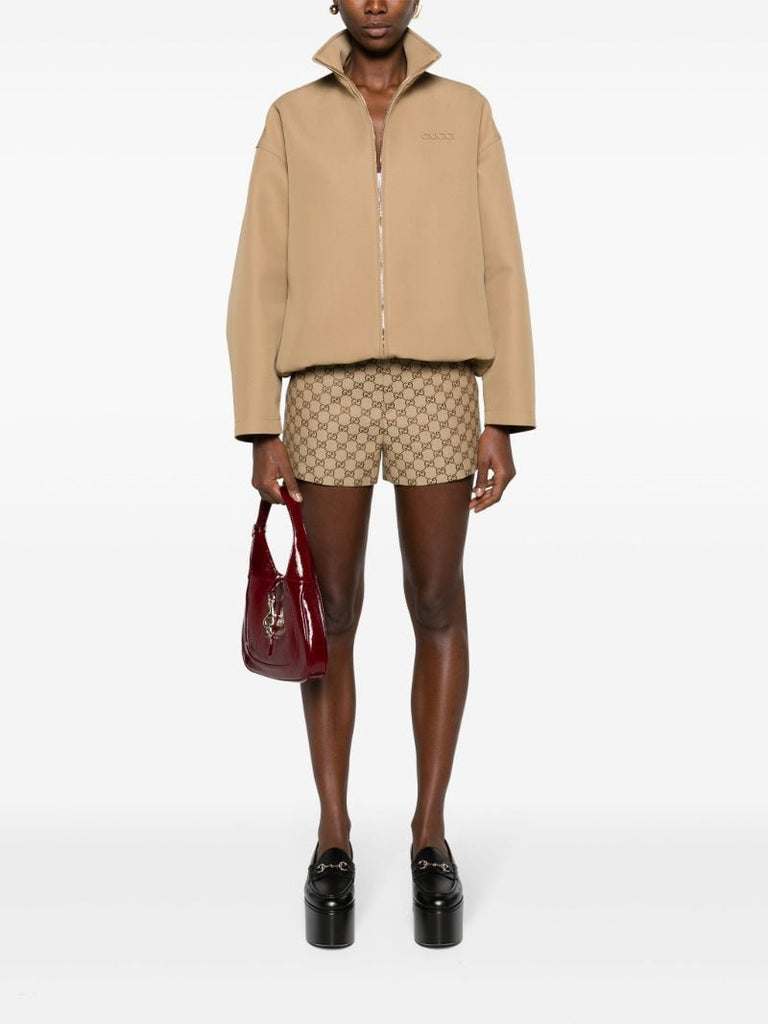 Brown Gg-canvas High-rise Shorts