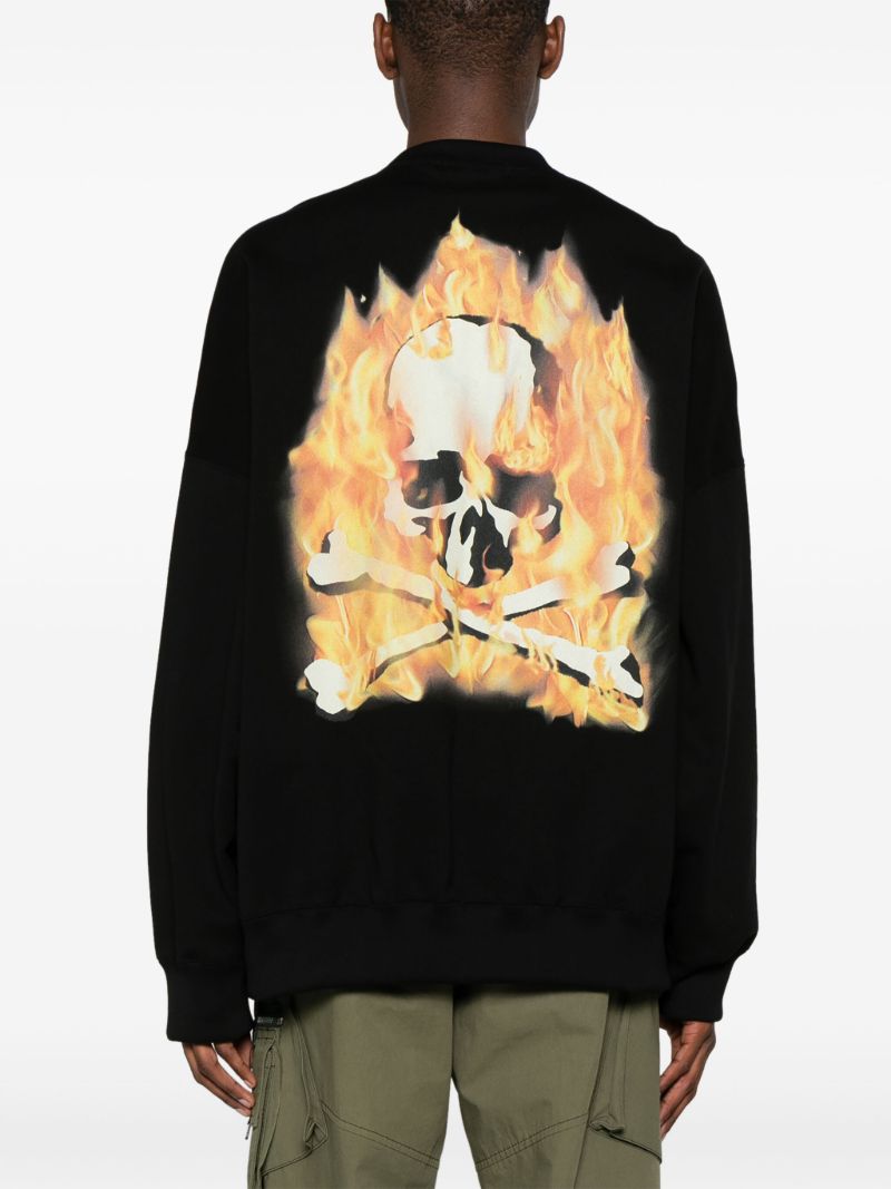 Black Fire Logo-print Sweatshirt