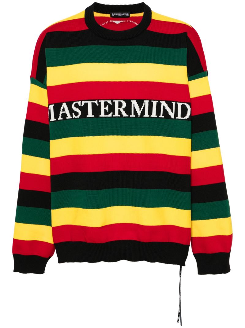 Black Rasta Striped Jumper