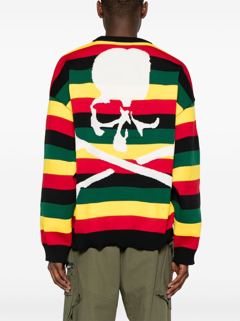 Black Rasta Striped Jumper