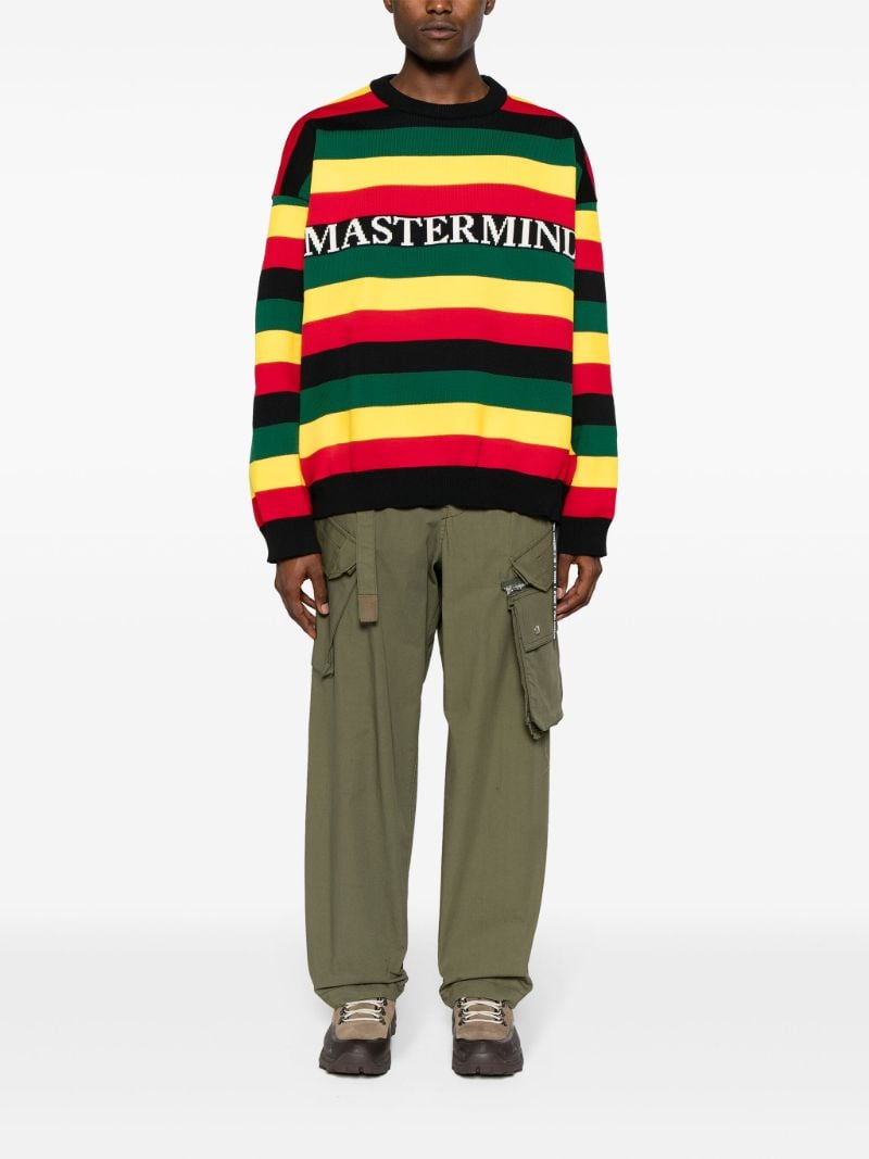 Black Rasta Striped Jumper