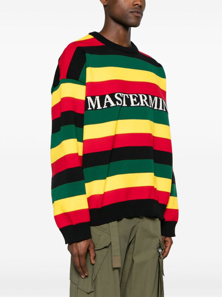 Black Rasta Striped Jumper
