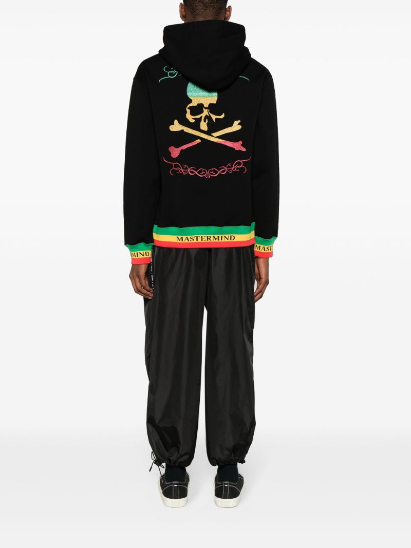 Black Logo-print Cotton Hoodie