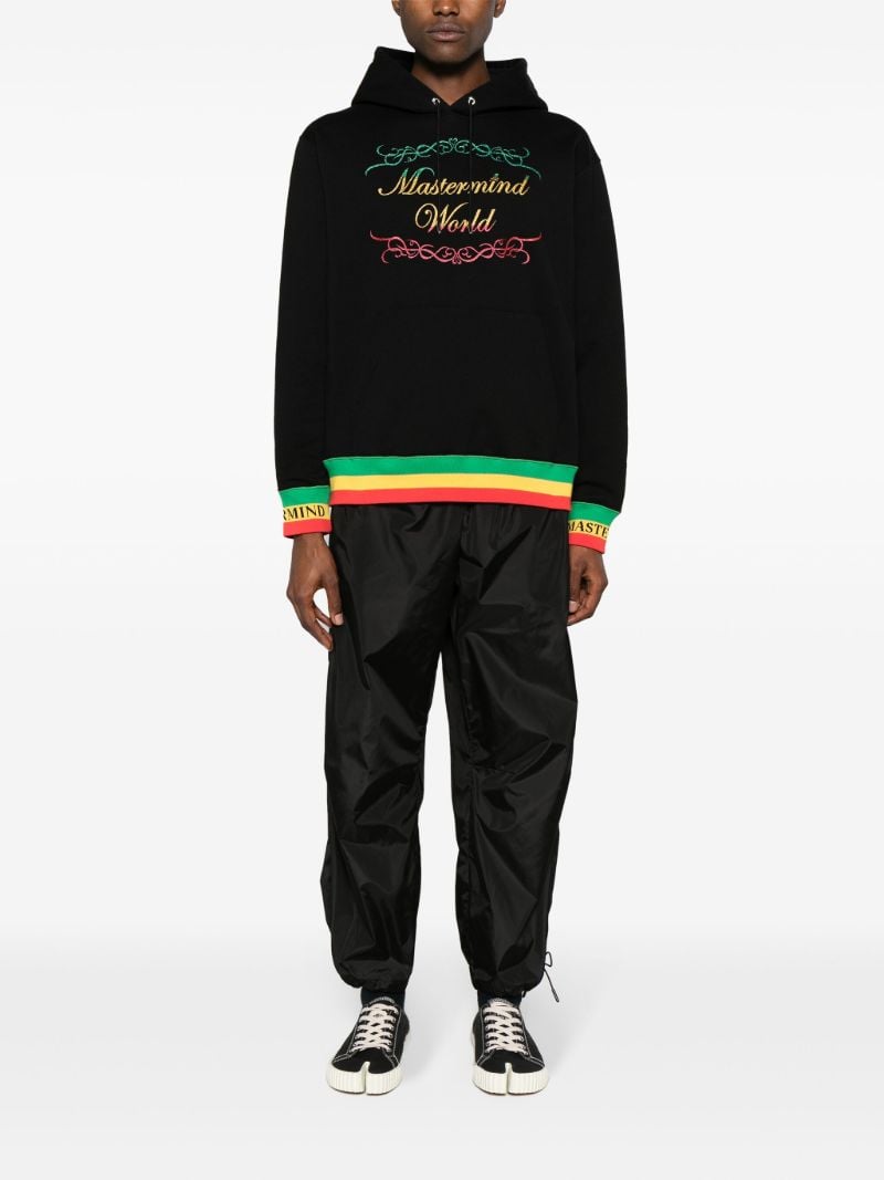 Black Logo-print Cotton Hoodie