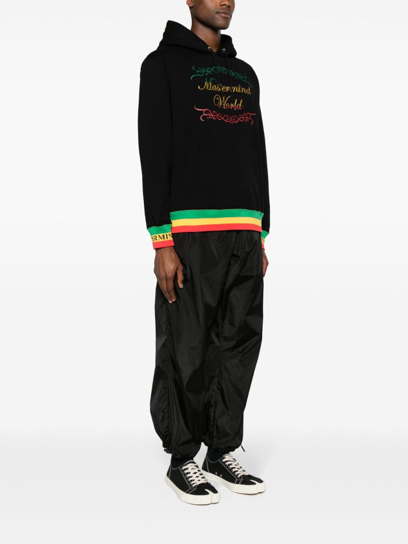 Black Logo-print Cotton Hoodie
