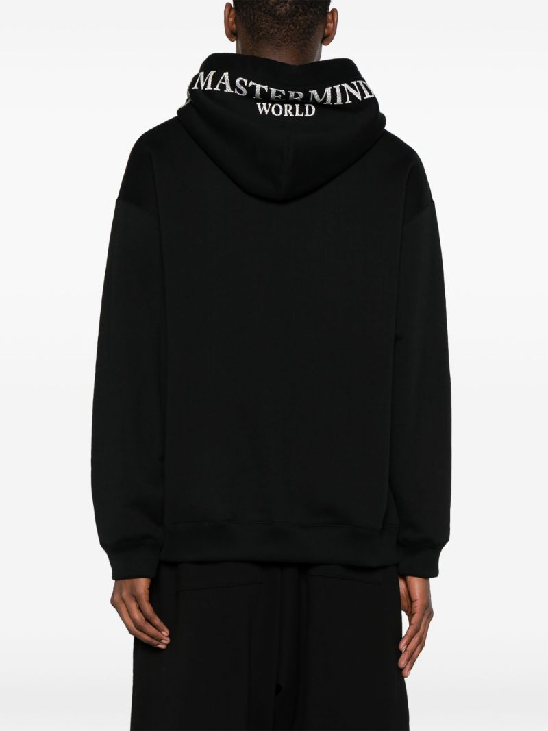 Black Loopweel Cotton Hoodie