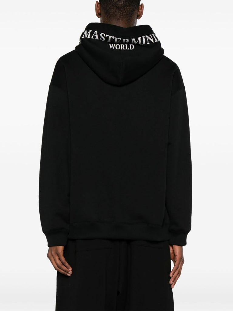 Black Loopweel Cotton Hoodie