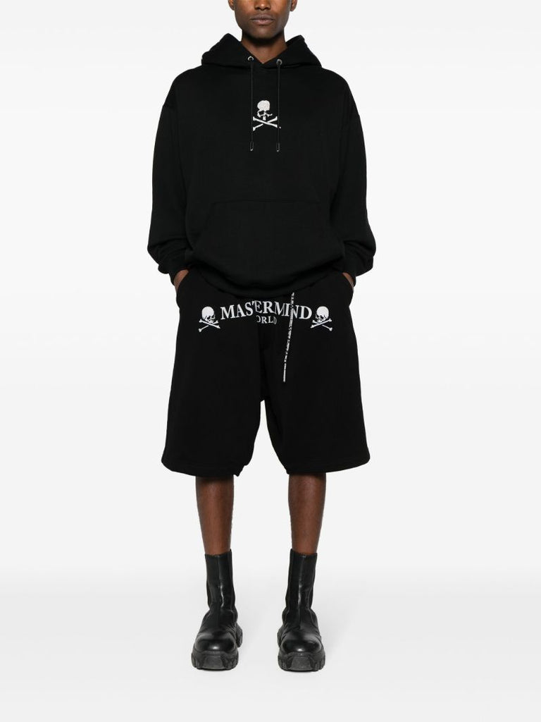 Black Loopweel Cotton Hoodie