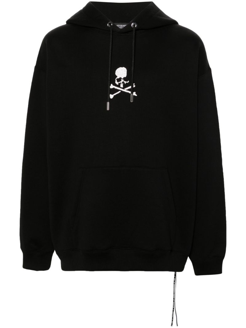 Black Loopweel Cotton Hoodie