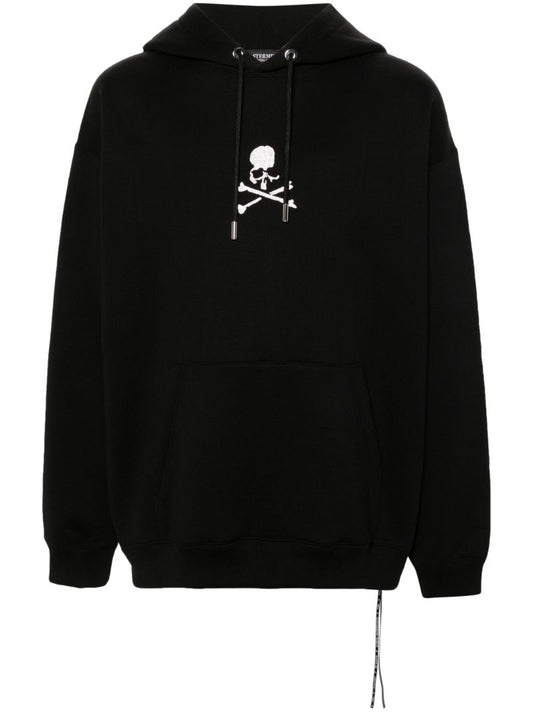 Black Loopweel Cotton Hoodie