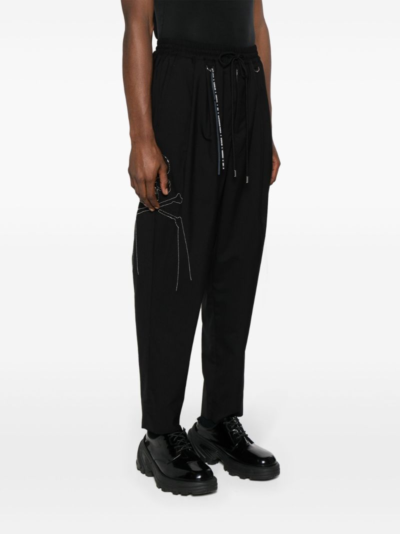 Black Drawstring Track Pants