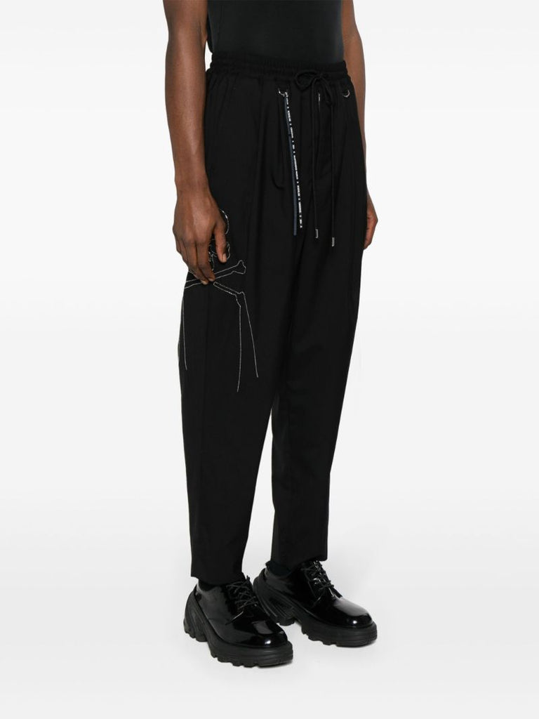 Black Drawstring Track Pants