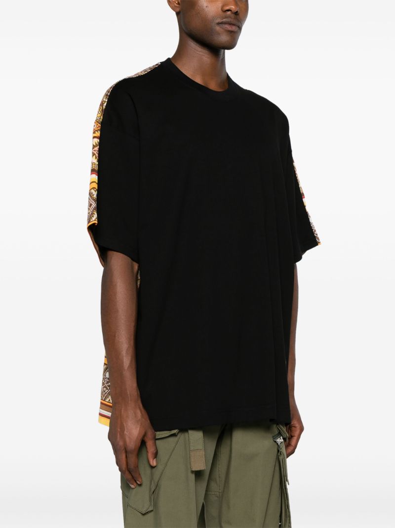 Black Printed Crew-neck T-shirt