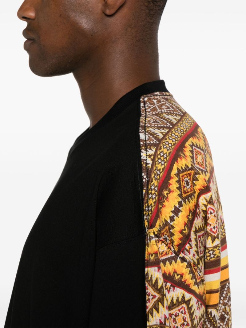 Black Printed Crew-neck T-shirt