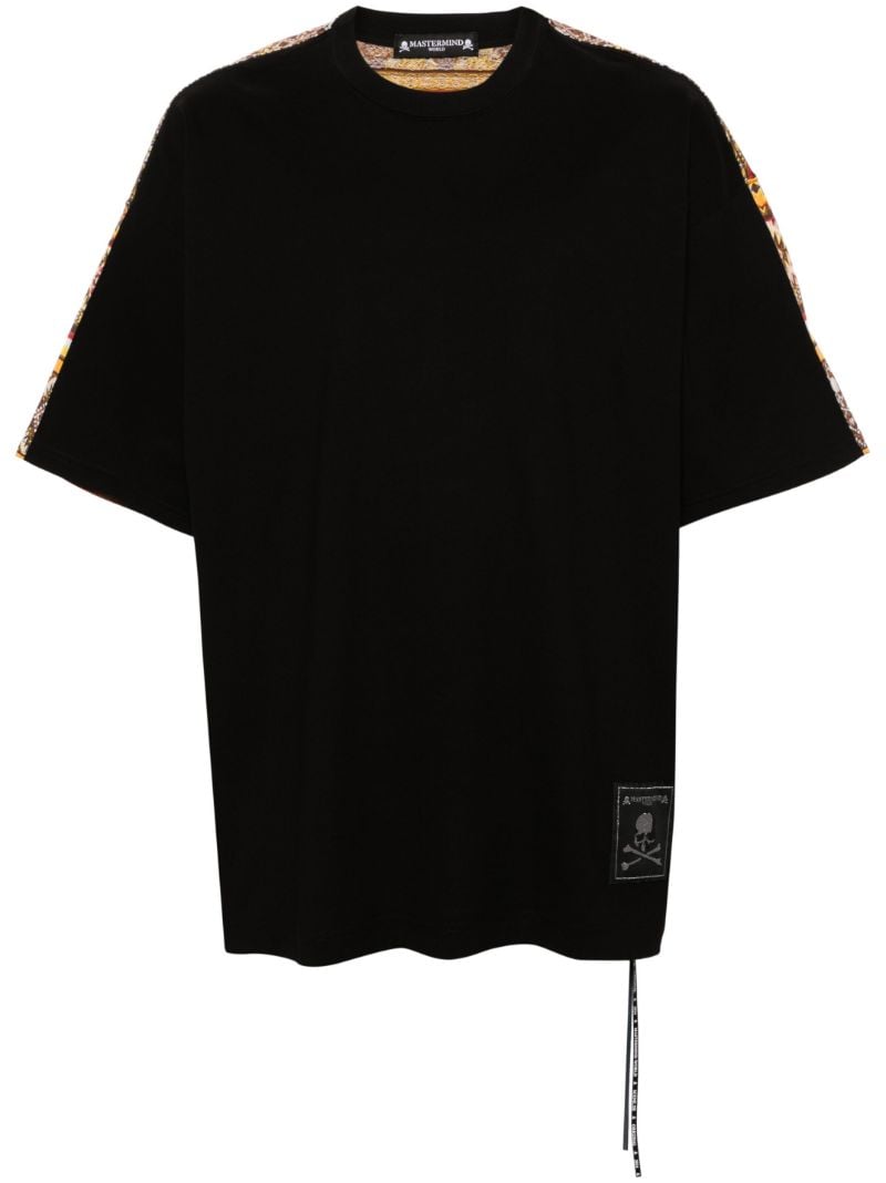 Black Printed Crew-neck T-shirt