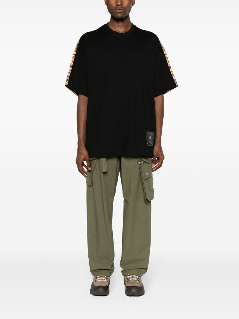 Black Printed Crew-neck T-shirt