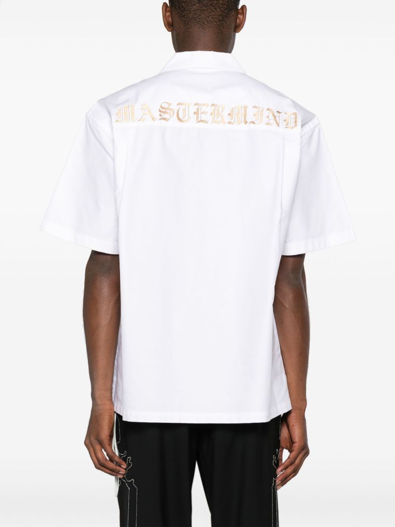 White Skull-print Short-sleeve T-shirt