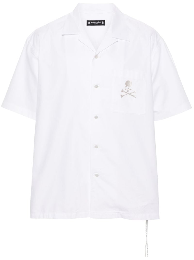 White Skull-print Short-sleeve T-shirt