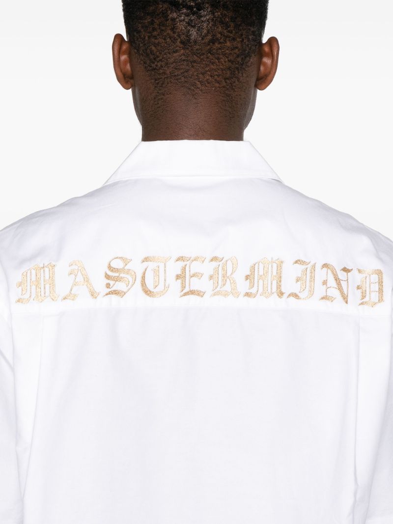 White Skull-print Short-sleeve T-shirt