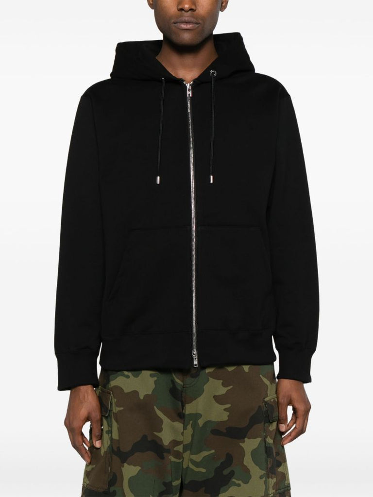Black Crystal Skull-embellished Hoodie