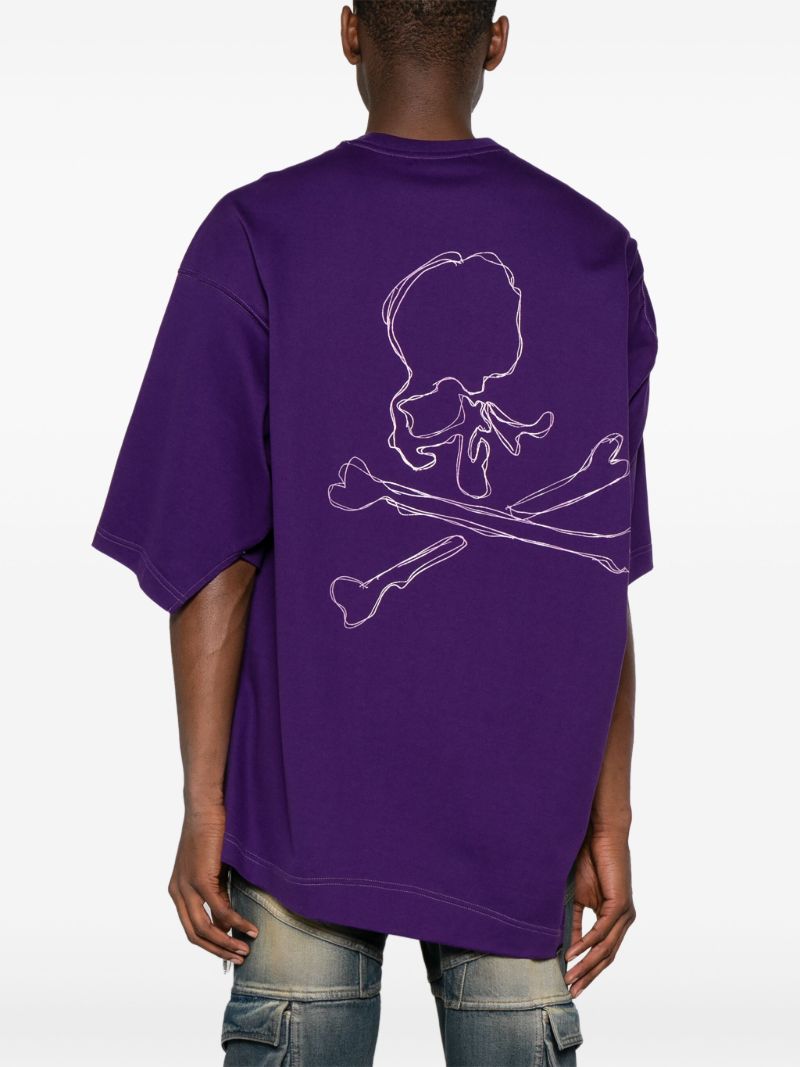 Purple Logo-print T-shirt