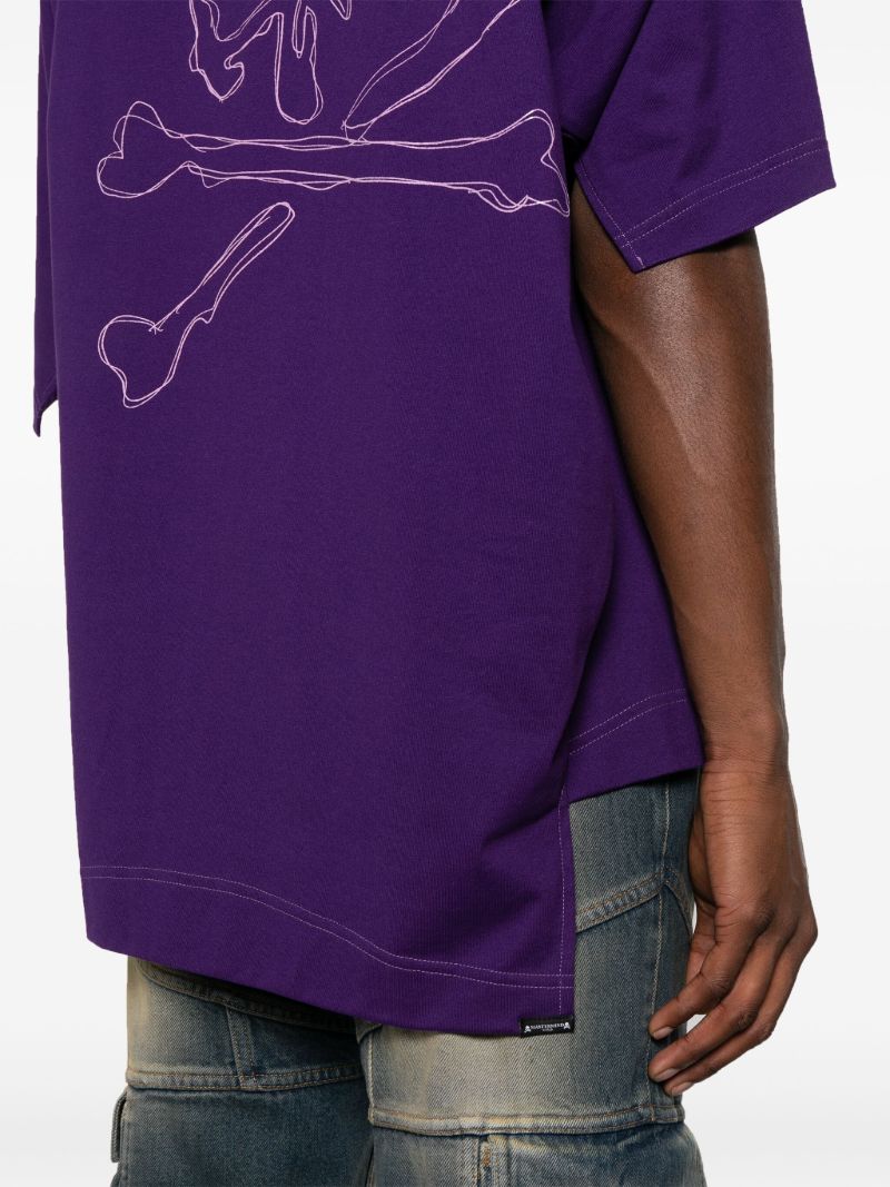 Purple Logo-print T-shirt