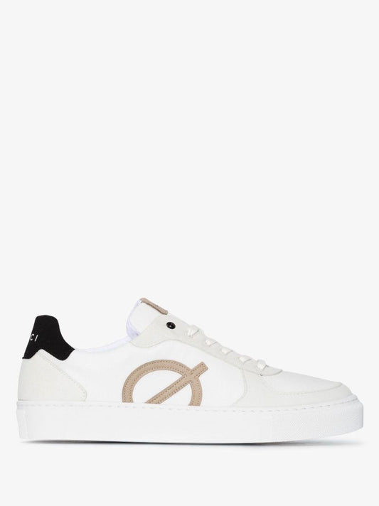 White Seven Low Top Suede Sneakers
