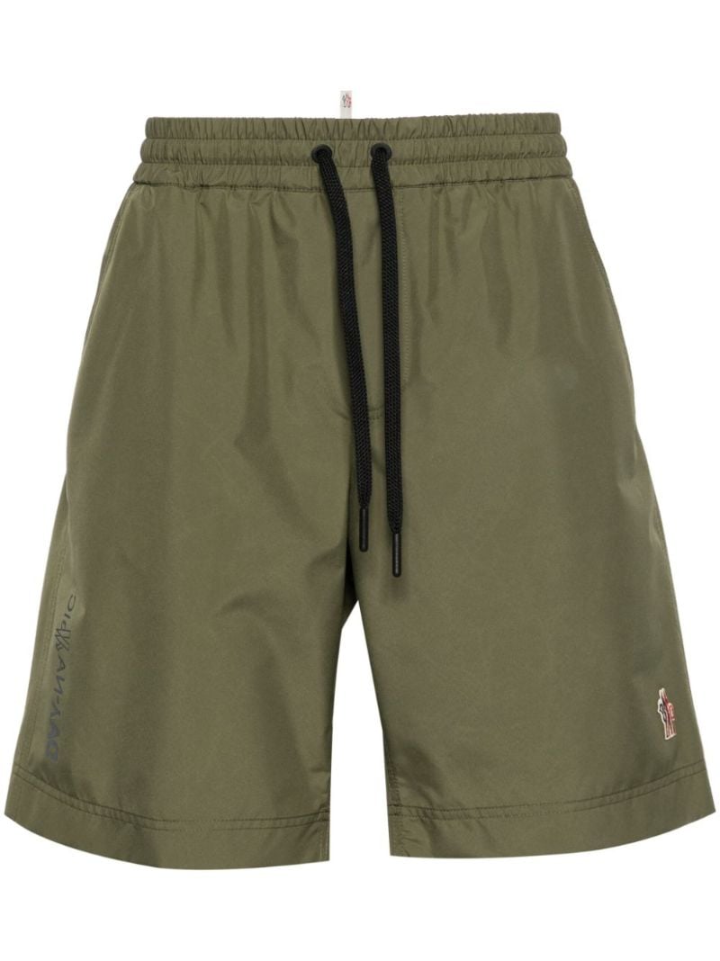 Green Logo AppliquÃ_x0083_Â© Running Shorts