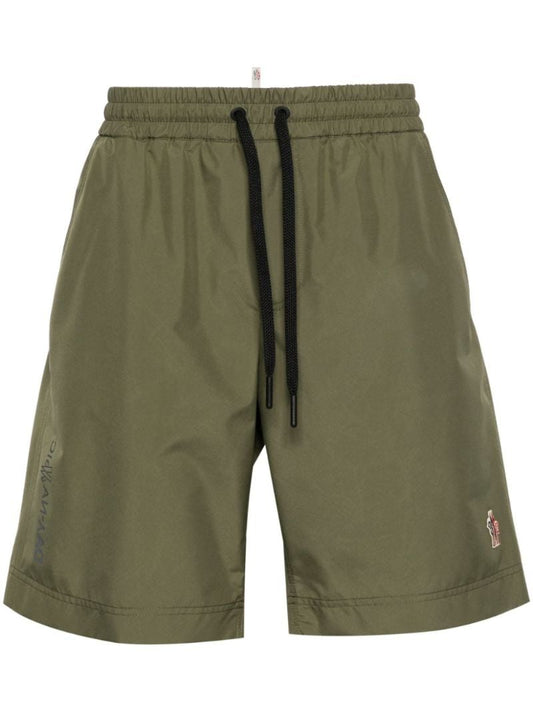 Green Logo AppliquÃ_x0083_Â© Running Shorts