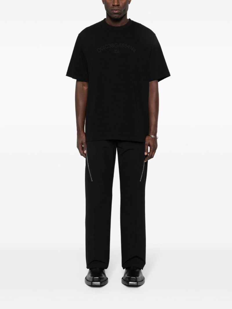 Black Logo-print Cotton T-shirt