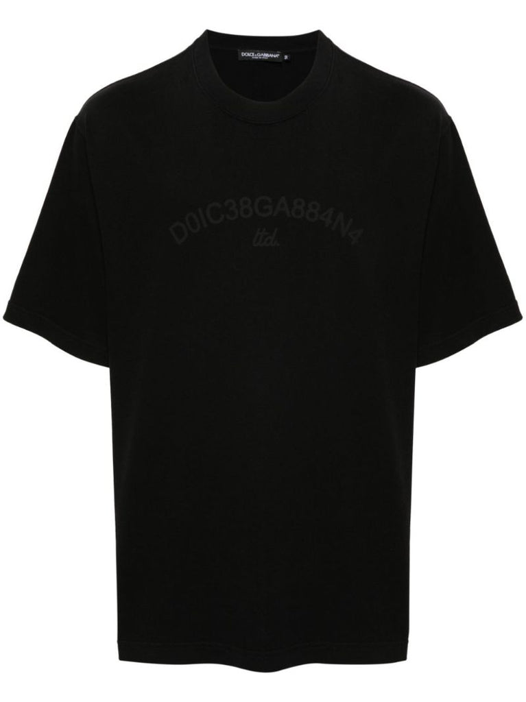 Black Logo-print Cotton T-shirt